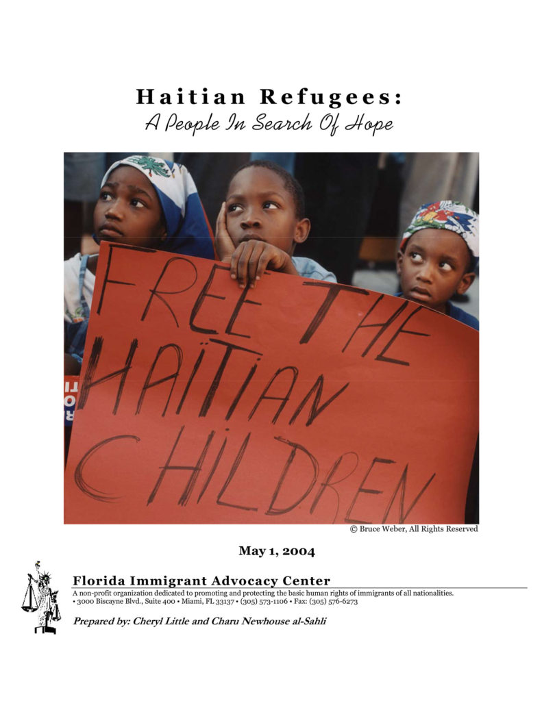 Haitian Refugees A People in Search of Hope
