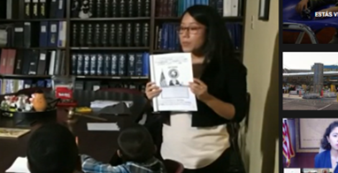 AI Justice advocate Rosario Paz with child clients