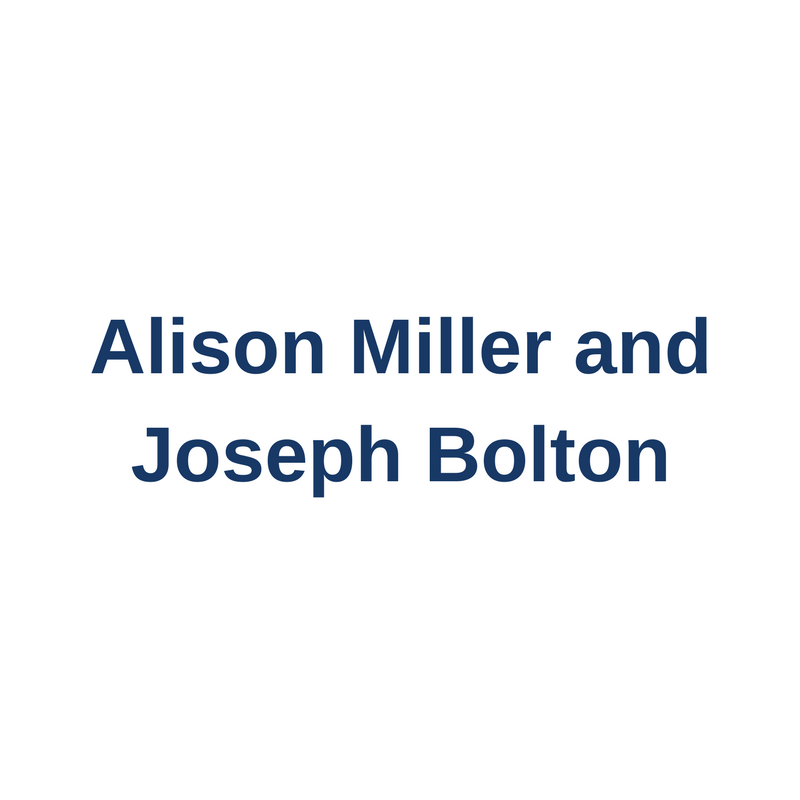 Alison Miller & Joseph Bolton