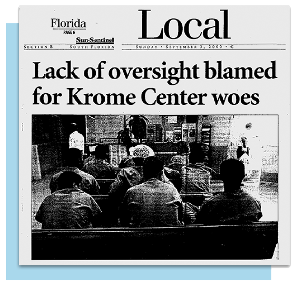 LOCAL Newspaper - Lack of oversight blamed for Krome Center woes