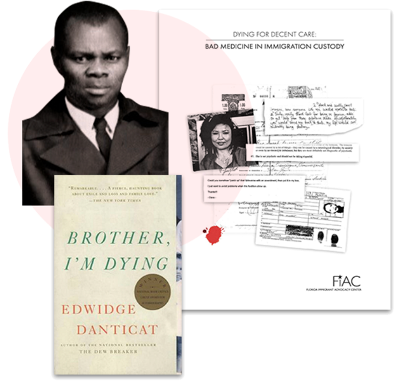 Brother I'm Dying book cover collage